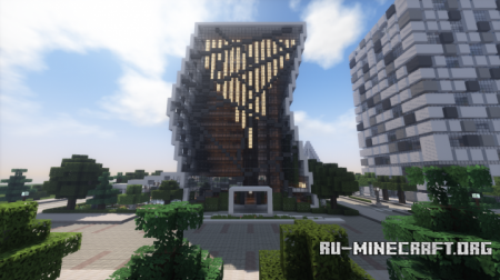  Modern Hotel (full interior)  Minecraft