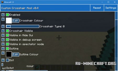  Custom Crosshair  Minecraft 1.10.2