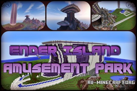  Ender Island Amusement Park  Minecraft