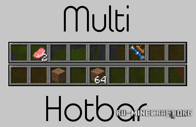 Скачать Multi-Hotbar для Minecraft 1.7.10