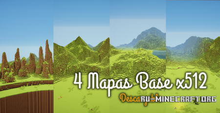  Pack 4 Maps x512  Minecraft