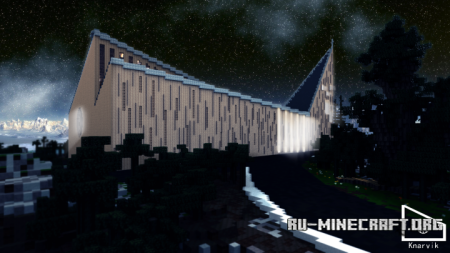  Knarvik Church - Modern church project  Minecraft