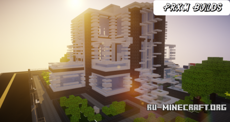  Detailed Large Modern House  Minecraft