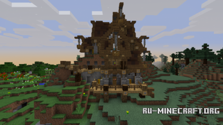  Medival Terrain House  Minecraft