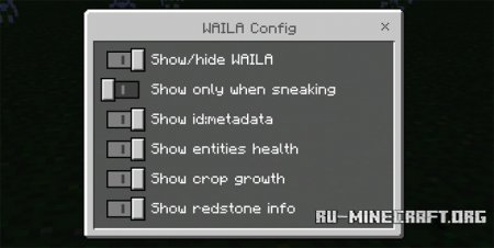  WAILA  Minecraft PE 1.1