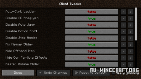  Client Tweaks  Minecraft 1.12.2