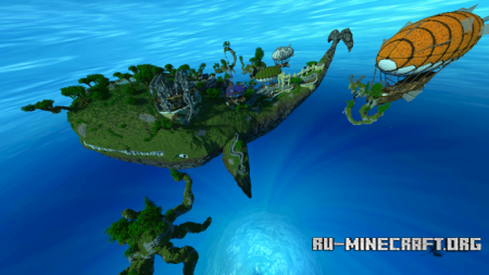  Floating Whale Village  Minecraft