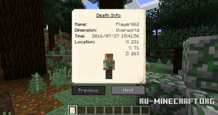  GraveStone  Minecraft 1.12.2
