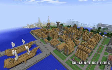  Seaside Town  Minecraft