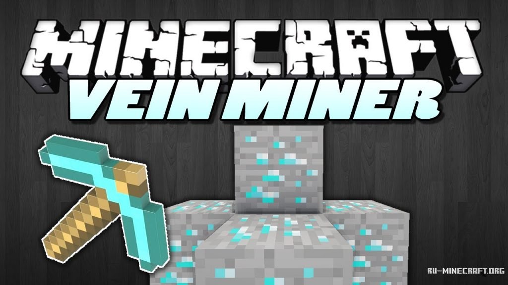 Скачать Vein Miner Для Minecraft 1.12.2