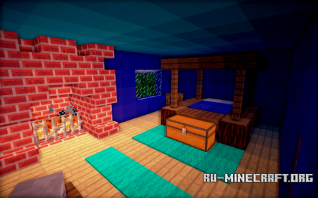 Blue House  Minecraft