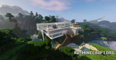 Modern Mountain Mansion 2  Minecraft