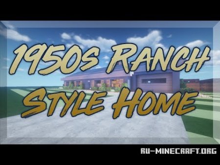  1950s Ranch Style Home  Minecraft
