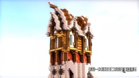  Tiled Roofed Medival House  Minecraft