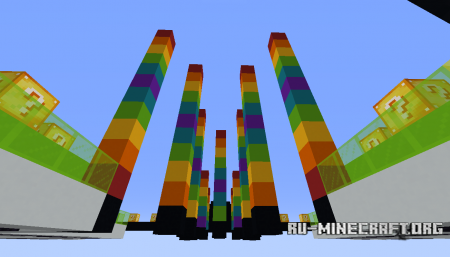  Rainbow World Lucky Block Race  Minecraft