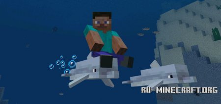  Dolphin Riding  Minecraft PE 1.2
