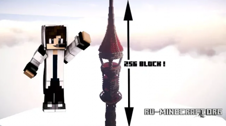  Tower of 256 Block  Minecraft