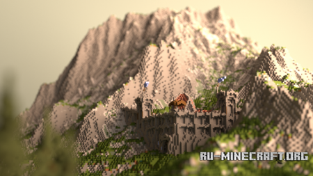  Asperia Builds - Mountain Fortress  Minecraft