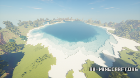  Mountain with Lake and River  Minecraft