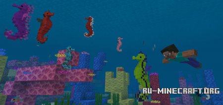  Hippocampus (Seahorse)  Minecraft PE 1.2