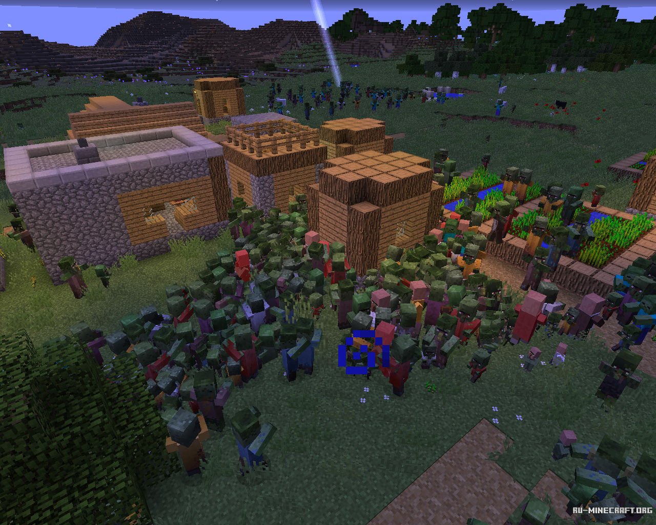 Minecraft zombie siege