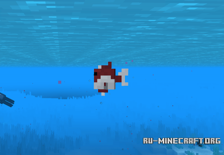 Красная рыба в Minecraft 1.13