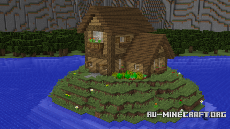  Cliffside Wooden Mansion  Minecraft