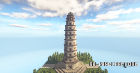  Recreation: Liaodi Pagoda  Minecraft