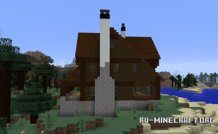  Shingle Style Lake House  Minecraft