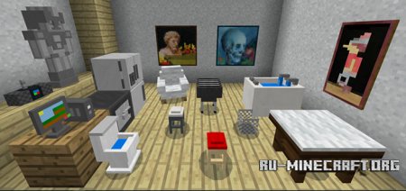 Скачать Mine-Furniture для Minecraft PE 1.4