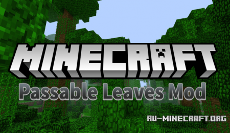  Passable Leaves  Minecraft 1.11.2