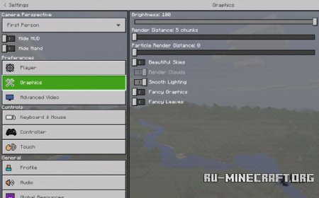  Organized Settings  Minecraft PE 1.5