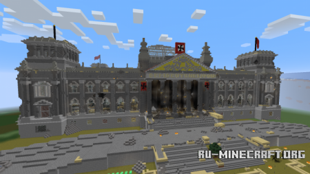  Fall Of The Reichstag, Berlin 1945  Minecraft