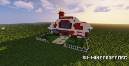  Red Modern House  Minecraft