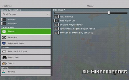 Organized Settings  Minecraft PE 1.6