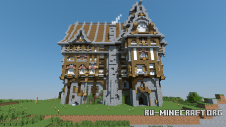  Medieval Urban Manor  Minecraft