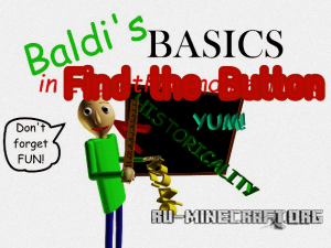  Baldi's Basics in Find the Button  Minecraft