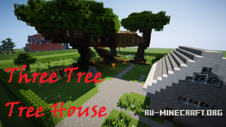  Three Tree Treehouse  Minecraft