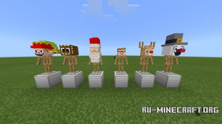  Christmas Heads Costumes  Minecraft PE 1.9