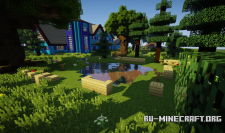 Скачать Blue Gable Country Mansion для Minecraft
