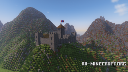  Medieval Village with Castle  Minecraft