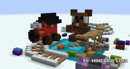  Christmas Builds - Aircraft, Teddy Bear, Train & Toys  Minecraft