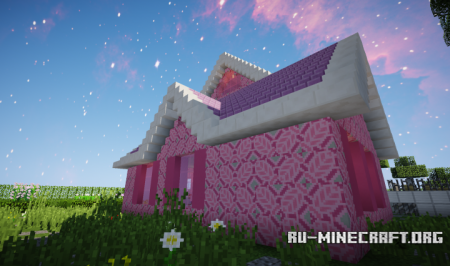 Pink Doll Gable Country House  Minecraft