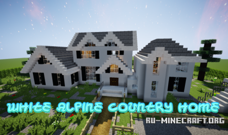  White Alpine Country Home  Minecraft