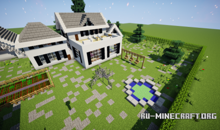  White Alpine Country Home  Minecraft