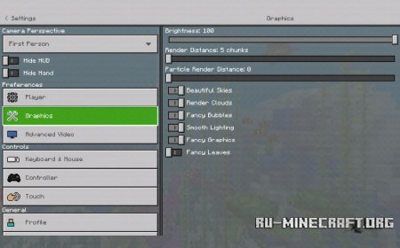  Organized Options (FPS Boost)  Minecraft PE 1.8