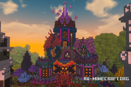  Colorful Town  Minecraft