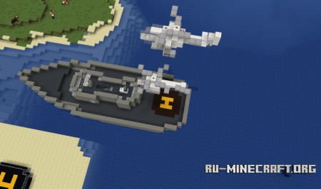  Chinese Artificial Island Naval Base  Minecraft