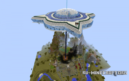  2B2T UFO base  Minecraft