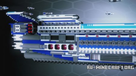  Spaceship Blu One  Minecraft